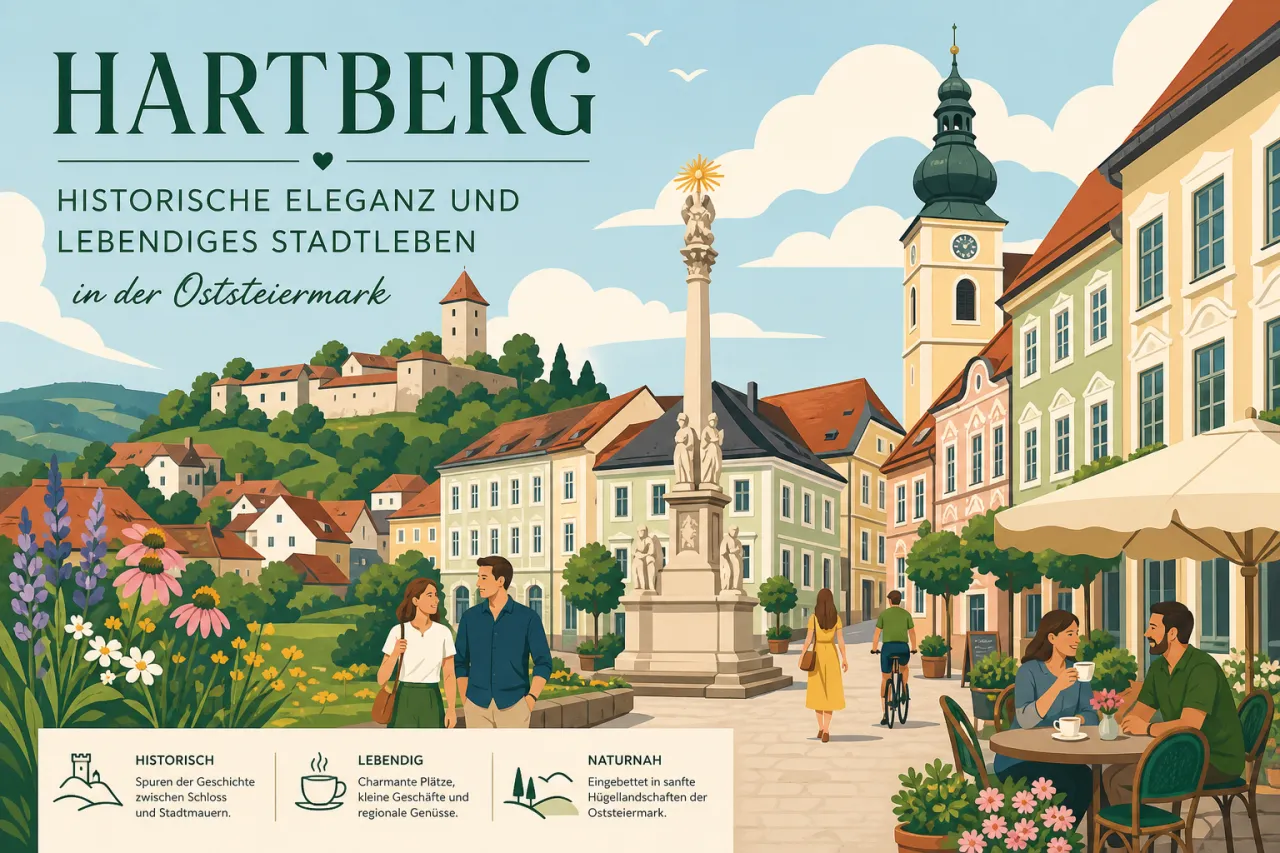 Hartberg: historische Altstadt und lebendiges Stadtleben in der Oststeiermark