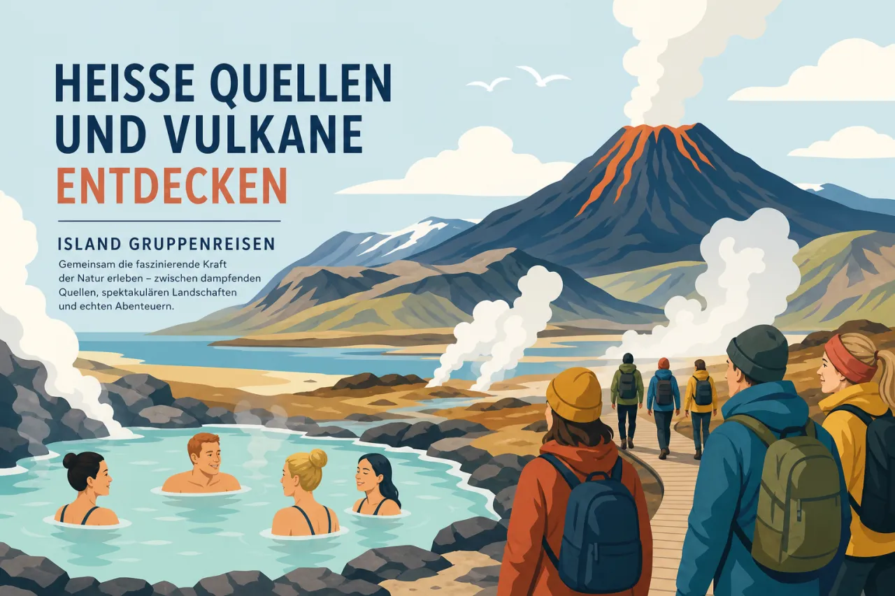 Heiße Quellen und Vulkane entdecken in Island