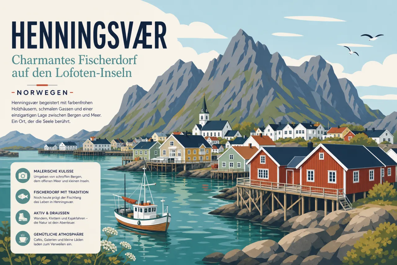 Henningsvær: Charmantes Fischerdorf auf den Lofoten-Inseln