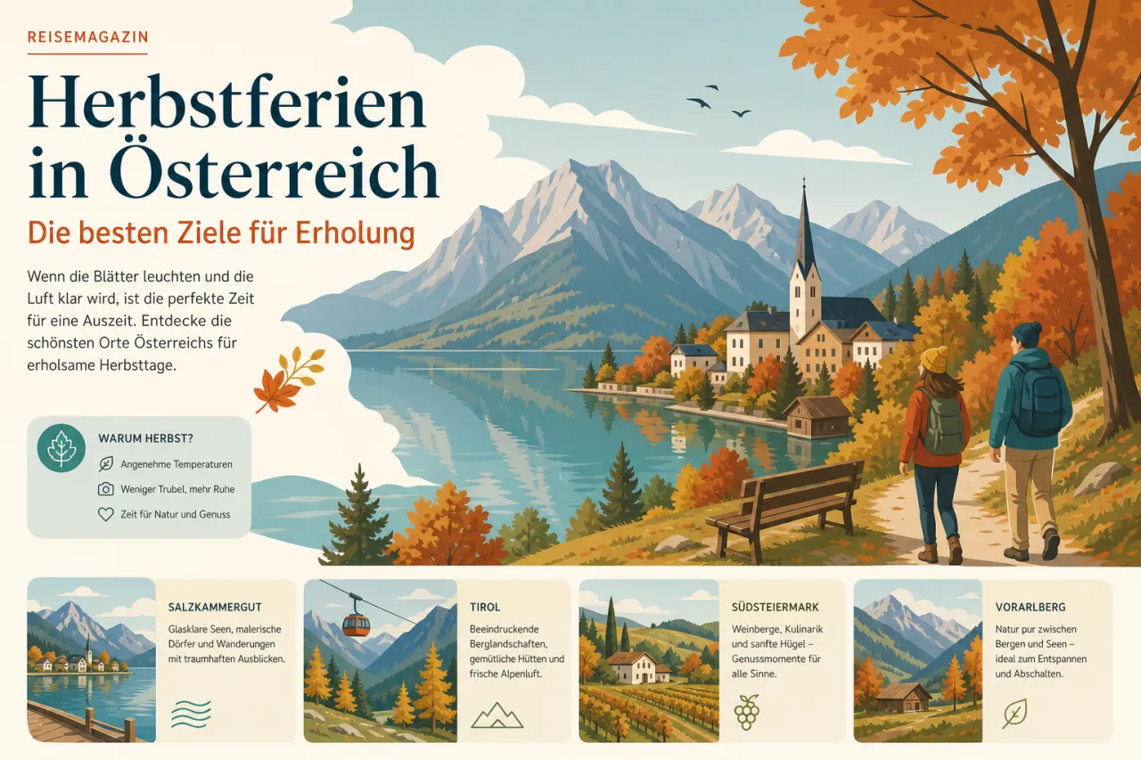 Herbstferien in Österreich – Die besten Ziele für Erholung