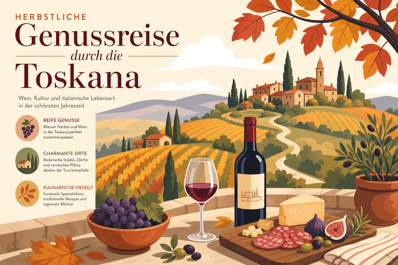 Herbstliche Genussreise durch die Toskana