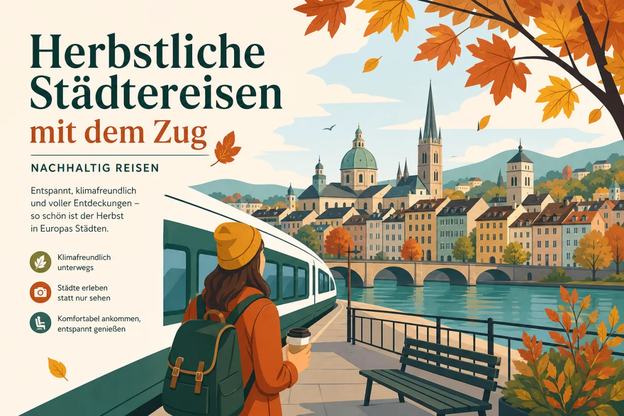 Herbstliche Städtereisen mit dem Zug – nachhaltig reisen