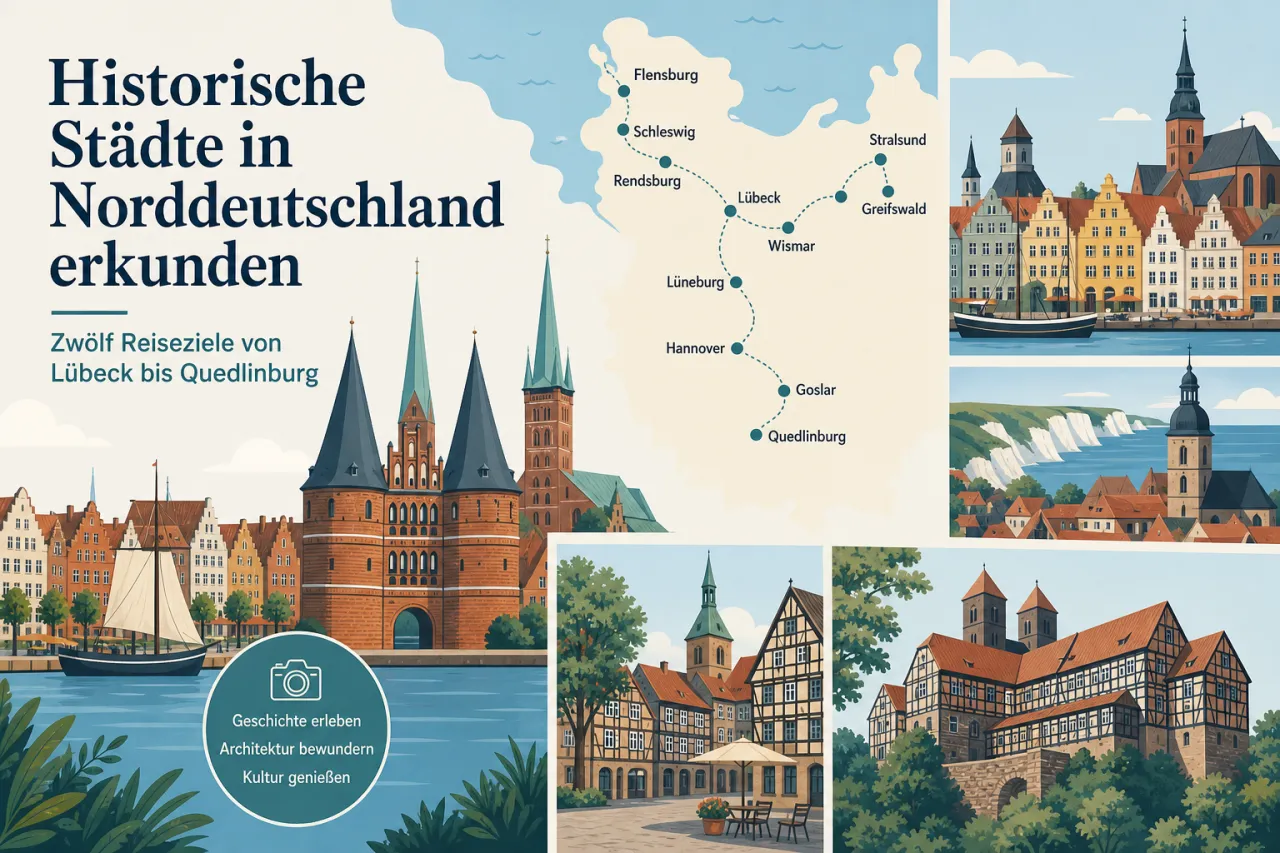 Historische Städte in Norddeutschland erkunden: Zwölf Reiseziele von Lübeck bis Quedlinburg
