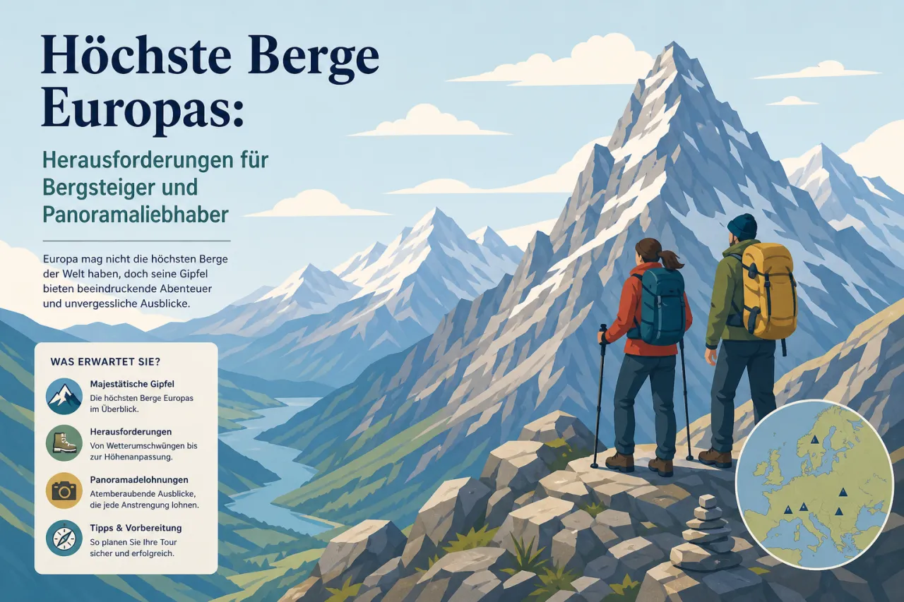 Höchste Berge Europas: Herausforderungen für Bergsteiger und Panoramaliebhaber
