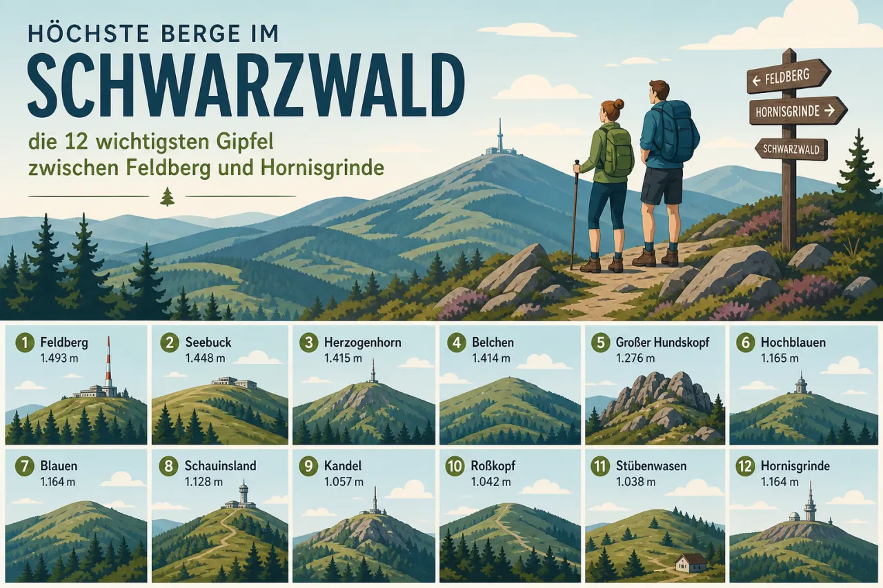 Höchste Berge Schwarzwald
