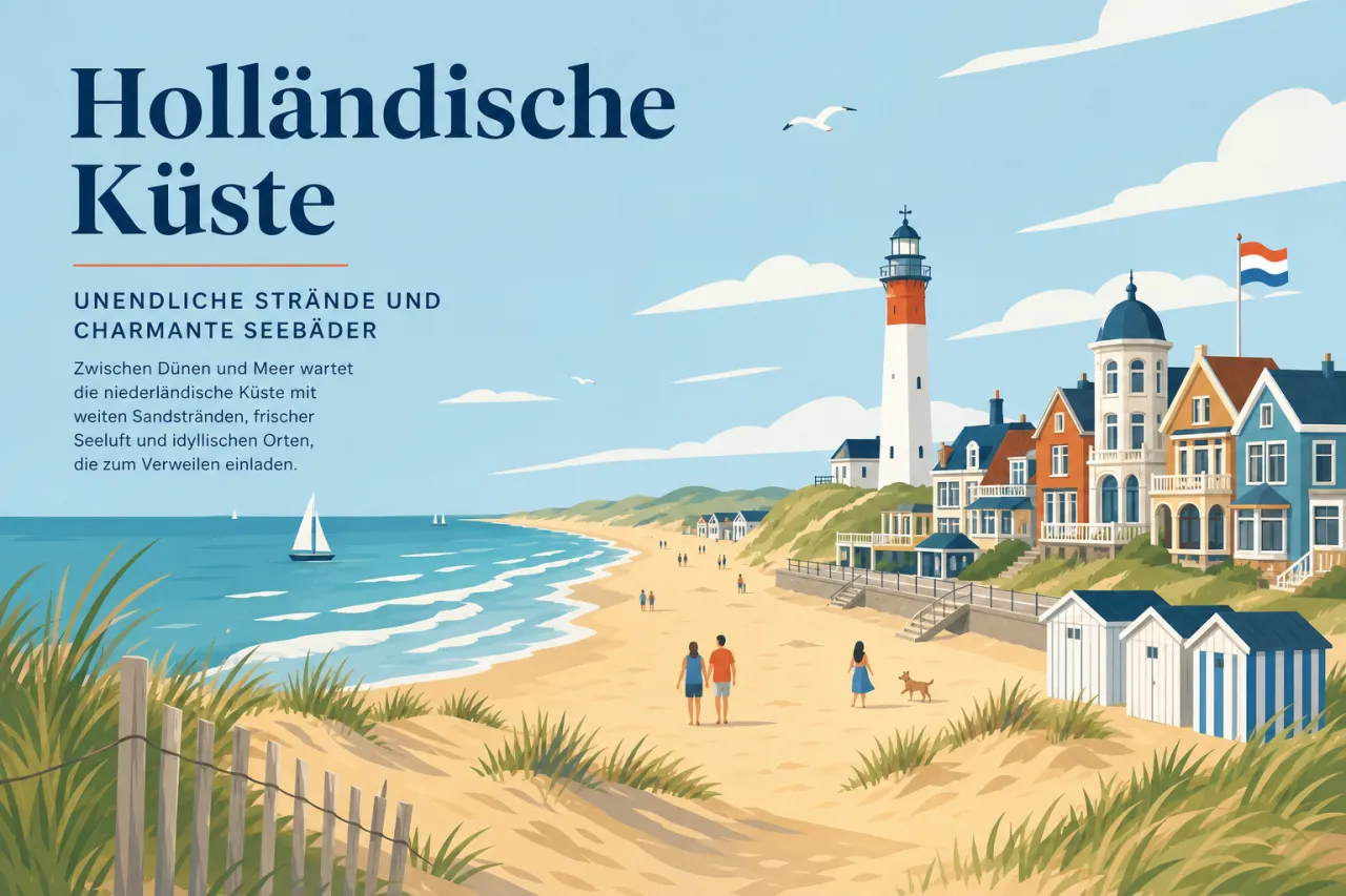 Holländische Küste — Unendliche Strände und charmante Seebäder