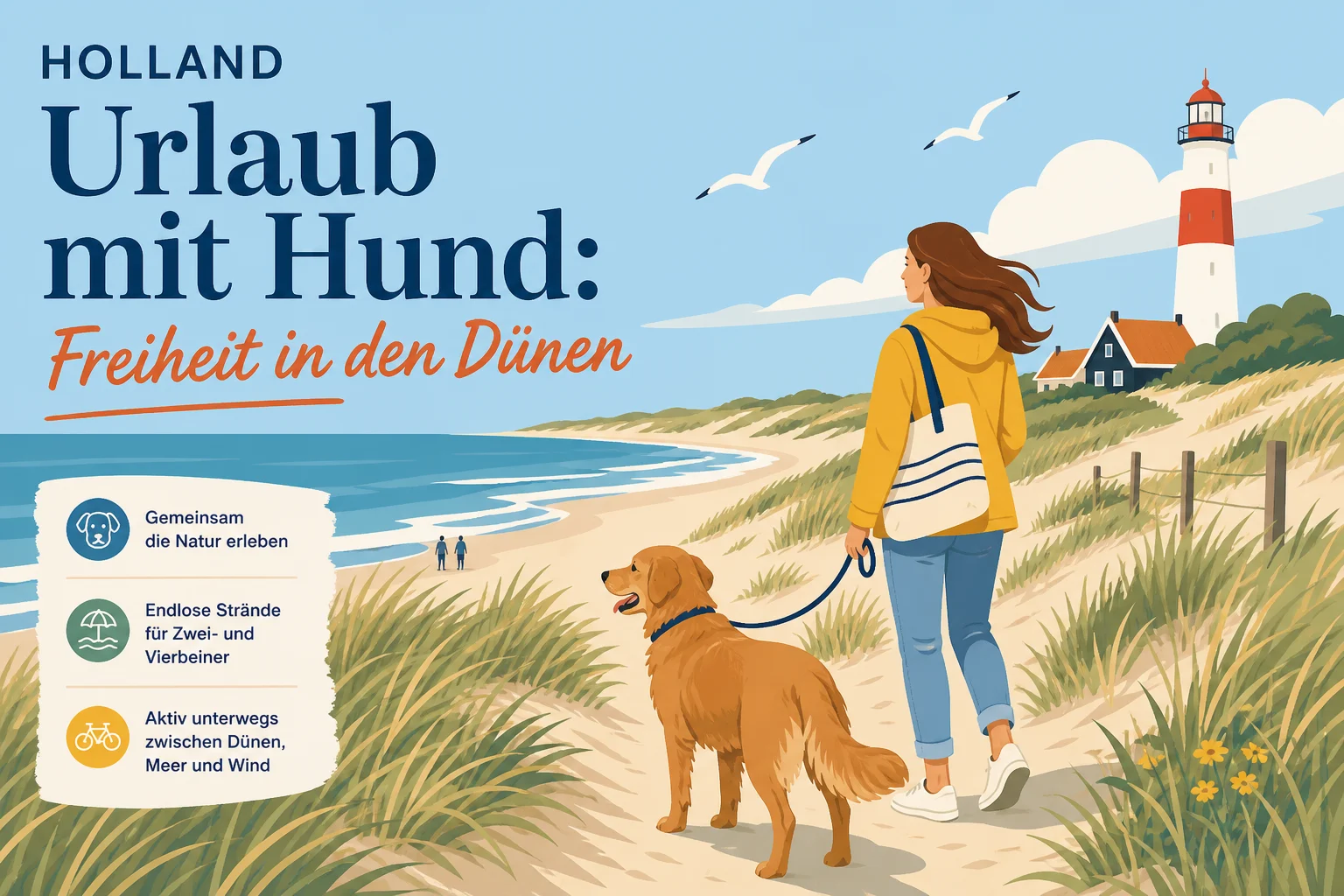 Holland Urlaub mit Hund: Freiheit in den Dünen