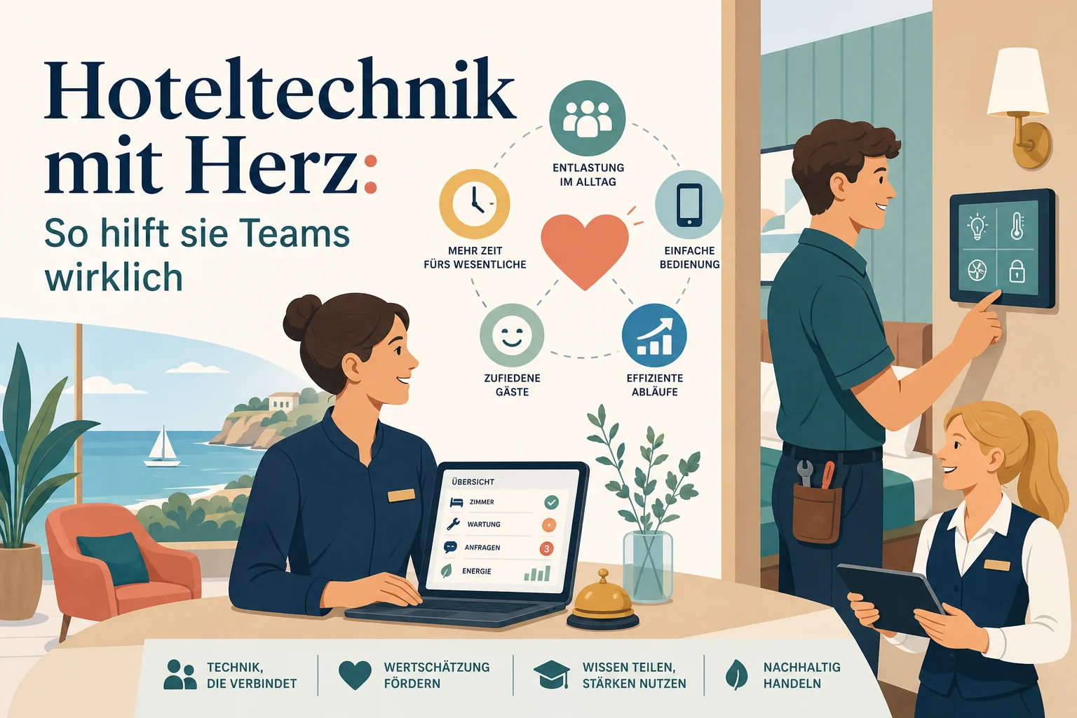 Hoteltechnik mit Herz: So hilft sie Teams wirklich