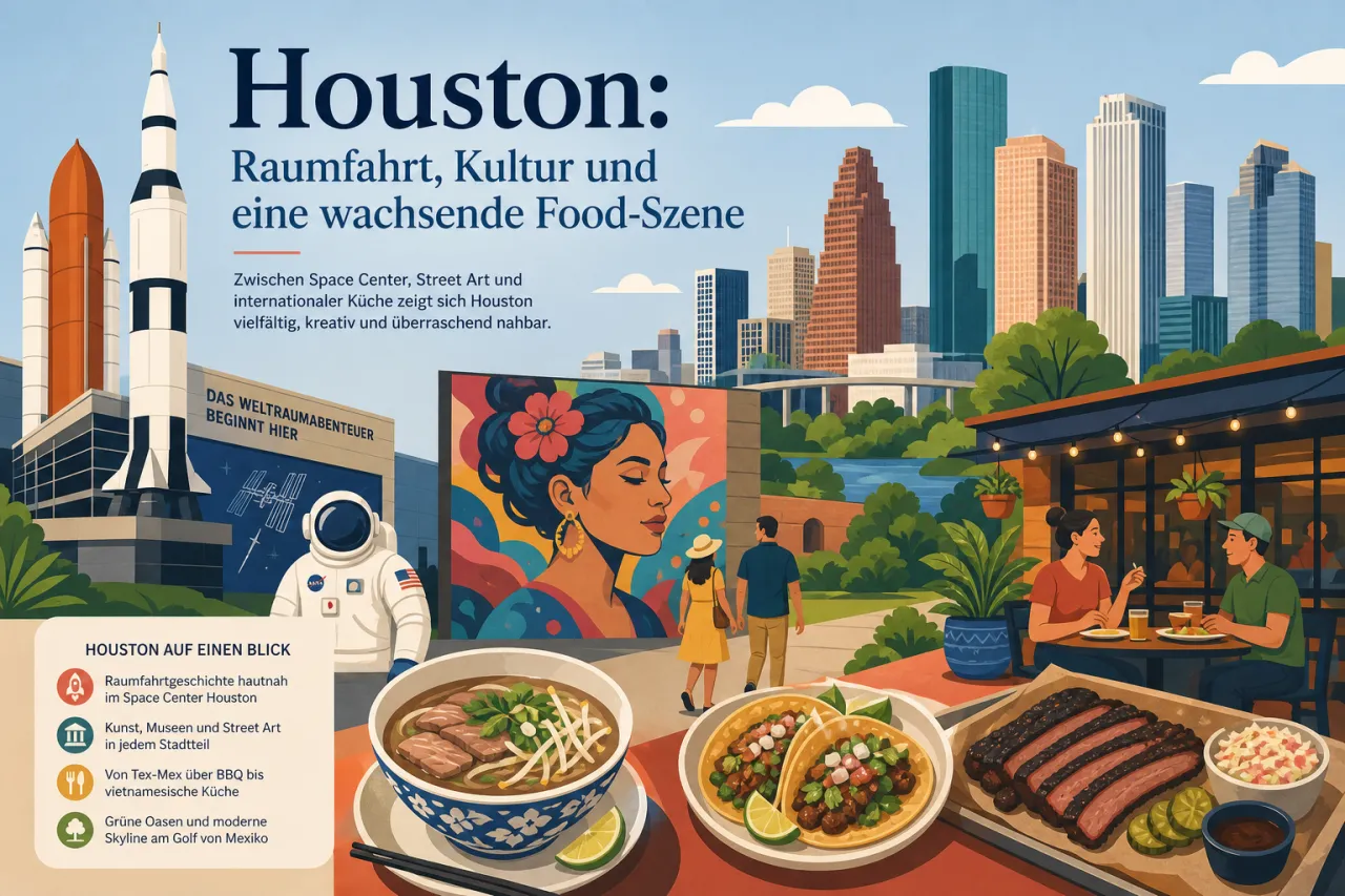 Houston: Raumfahrt, Kultur und eine wachsende Food-Szene
