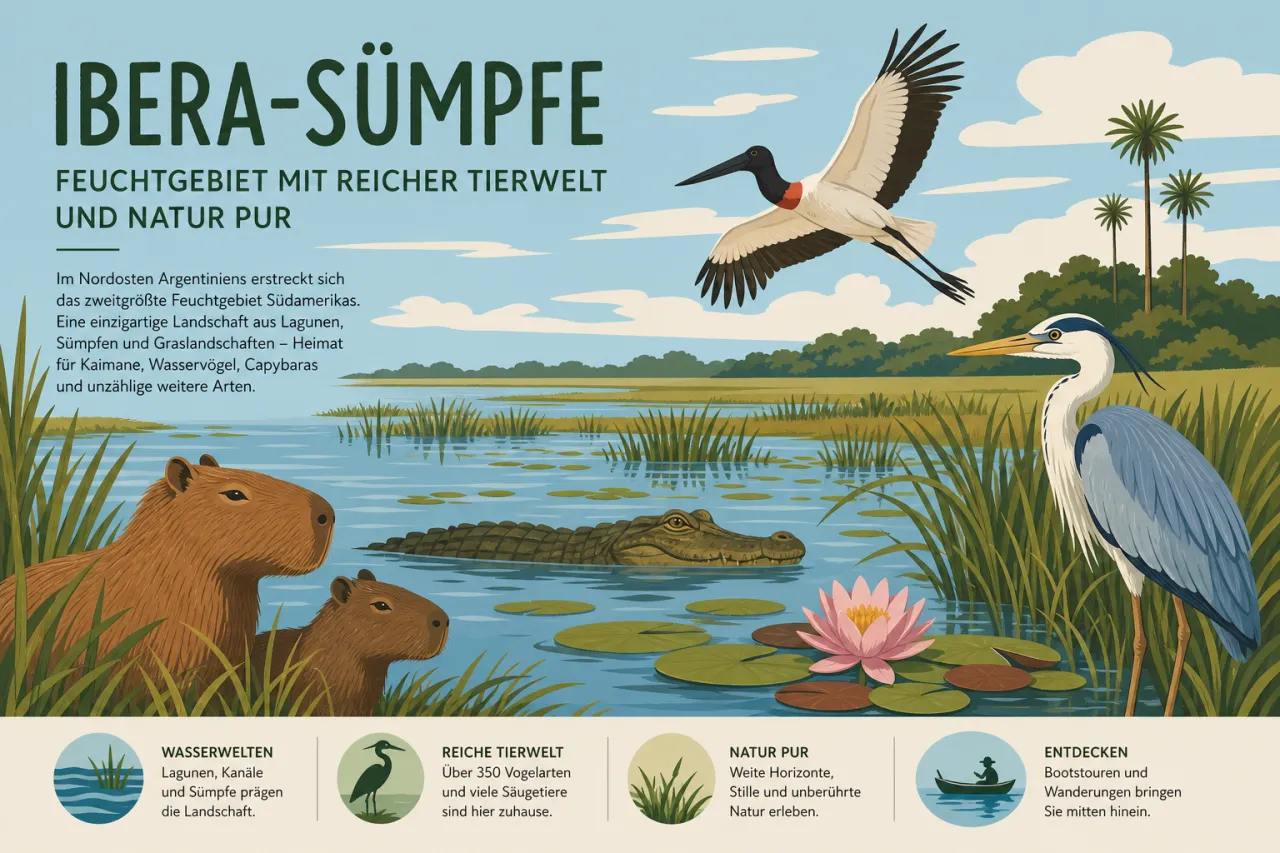 Ibera-Sümpfe: Feuchtgebiet mit reicher Tierwelt und Natur pur