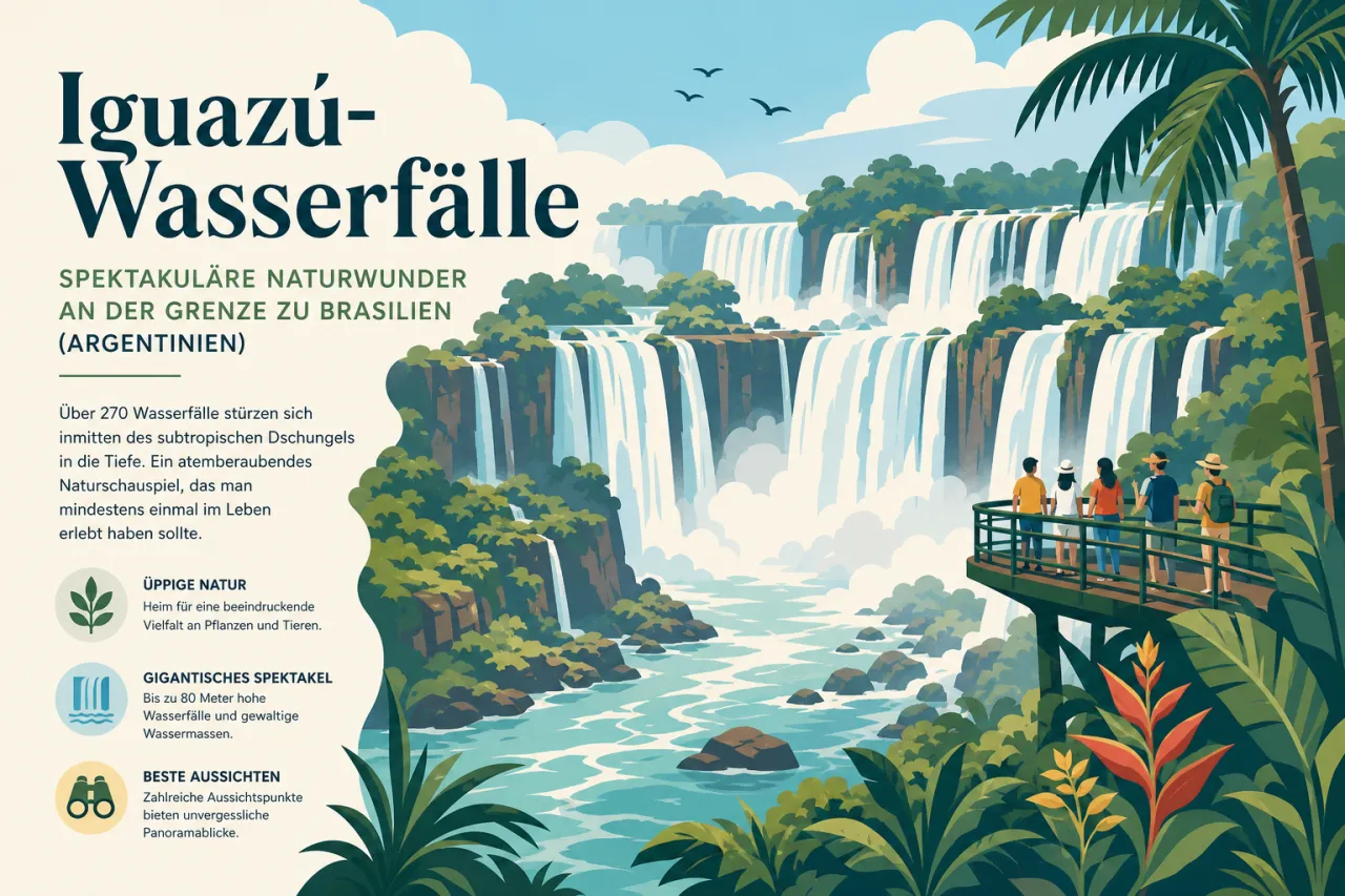 Iguazú-Wasserfälle: Spektakuläre Naturwunder an der Grenze zu Brasilien