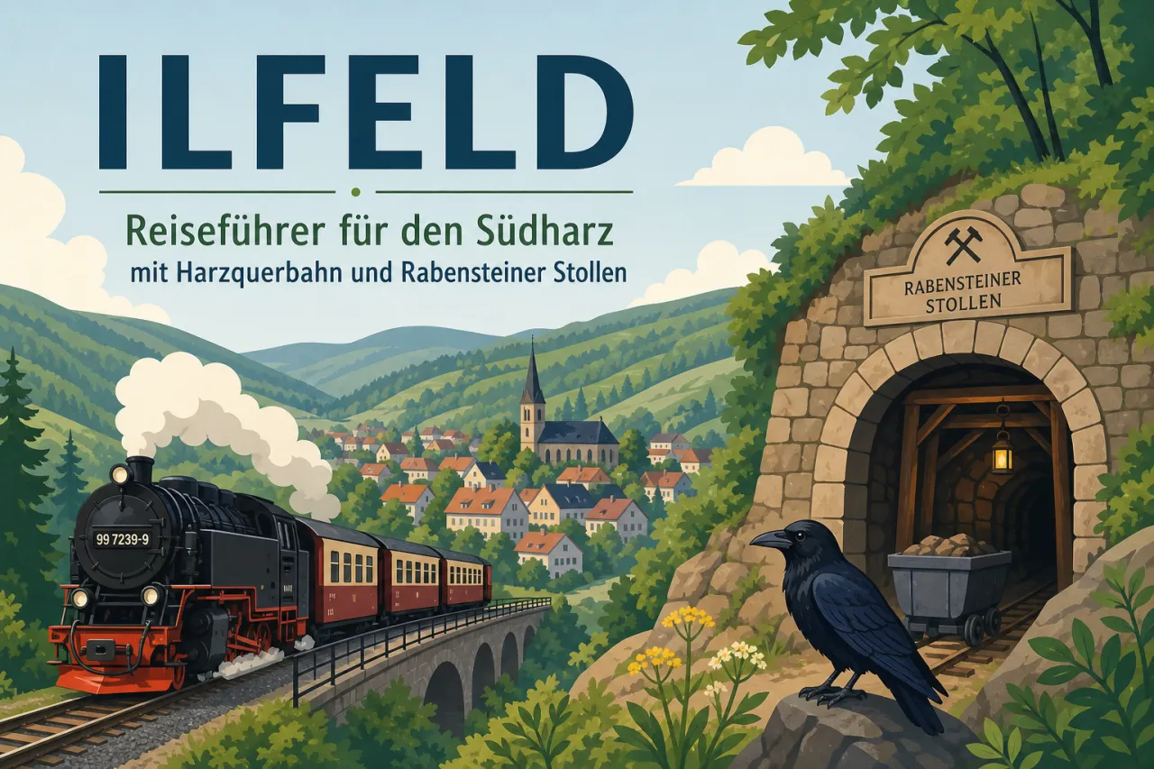 Ilfeld: Reiseführer für den Südharz mit Harzquerbahn und Rabensteiner Stollen