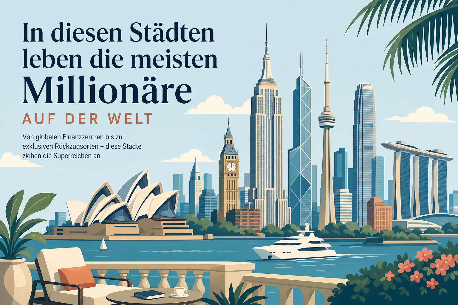 In diesen Städten leben die meisten Millionäre auf der Welt
