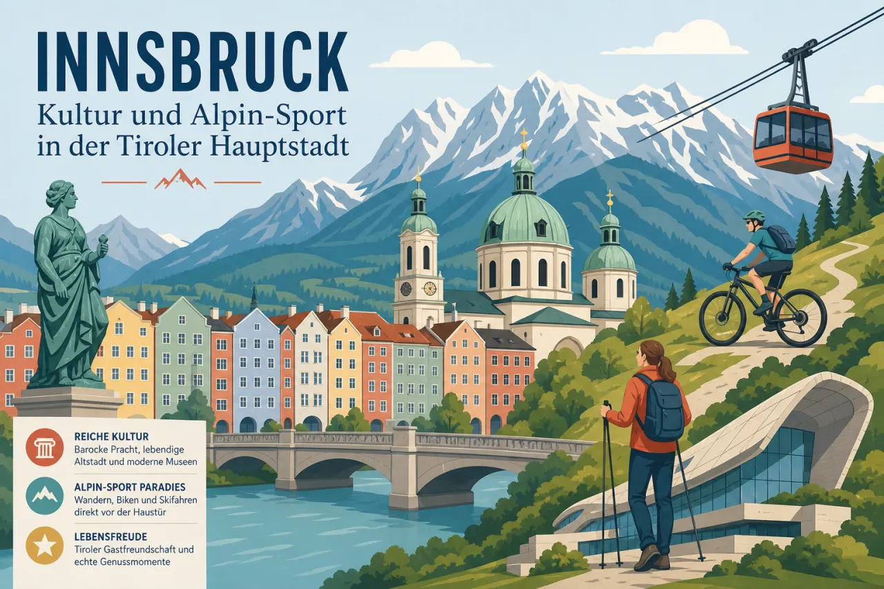 Innsbruck: Kultur und Alpin-Sport in der Tiroler Hauptstadt