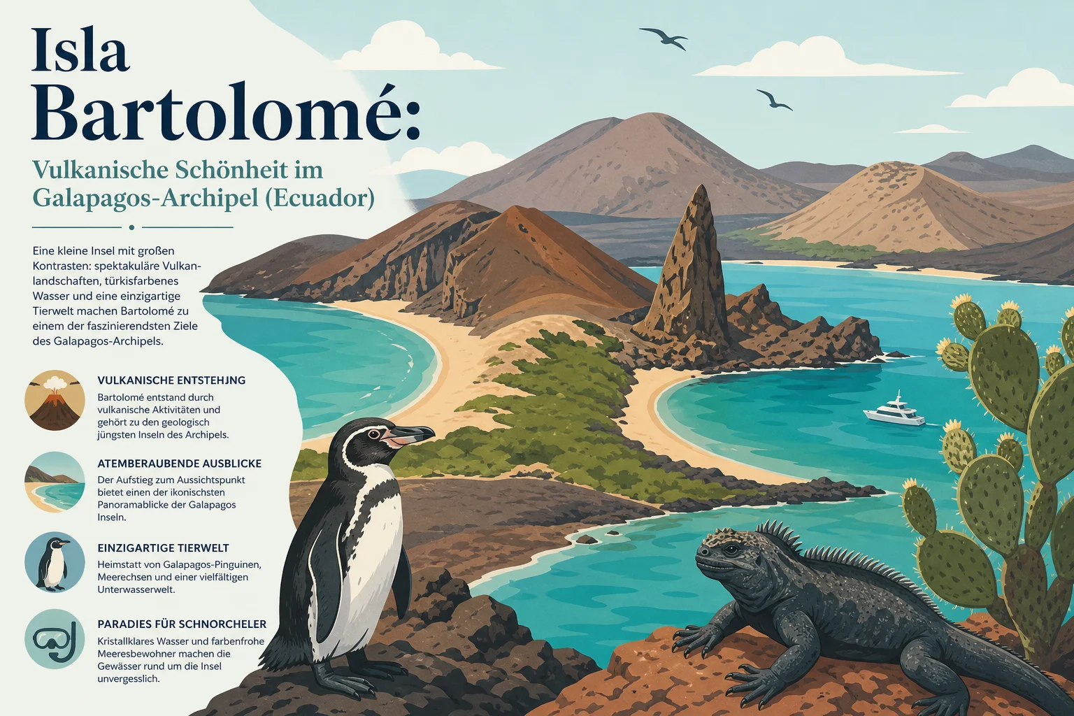 Isla Bartolomé: Vulkanische Schönheit im Galapagos-Archipel