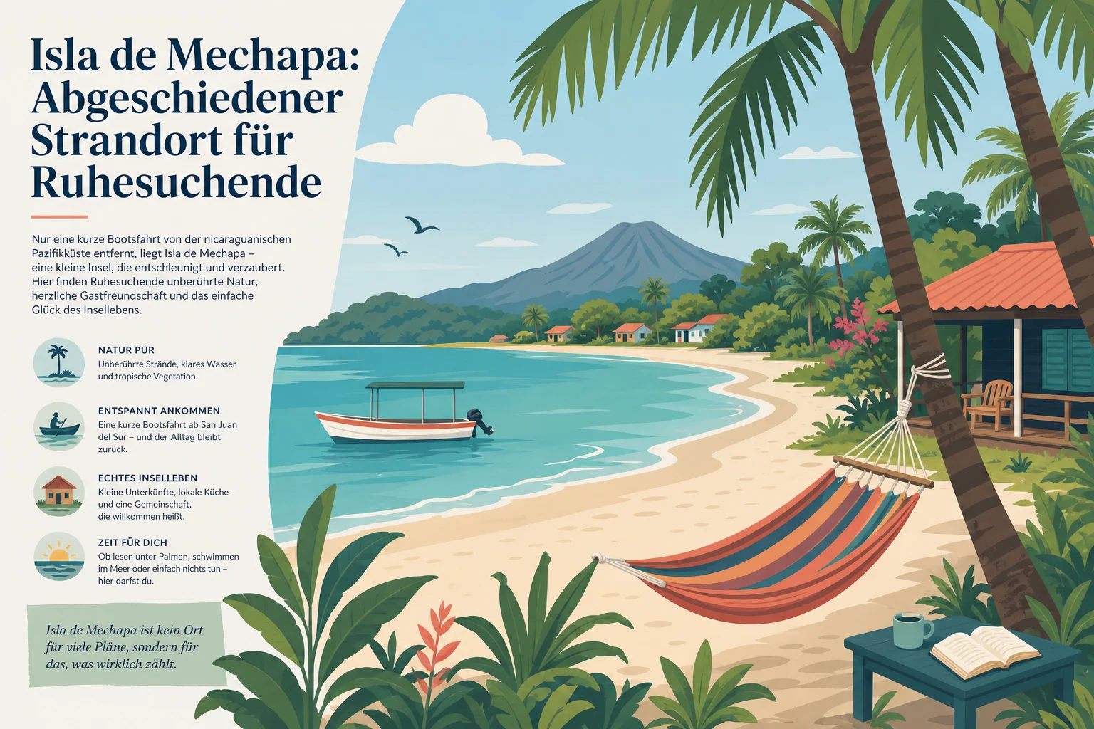 Isla de Mechapa: Abgeschiedener Strandort für Ruhesuchende