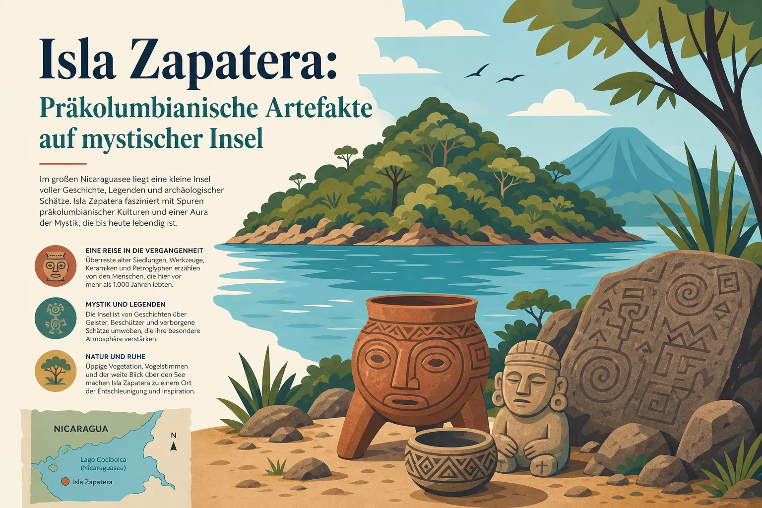 Isla Zapatera: Präkolumbianische Artefakte auf mystischer Insel