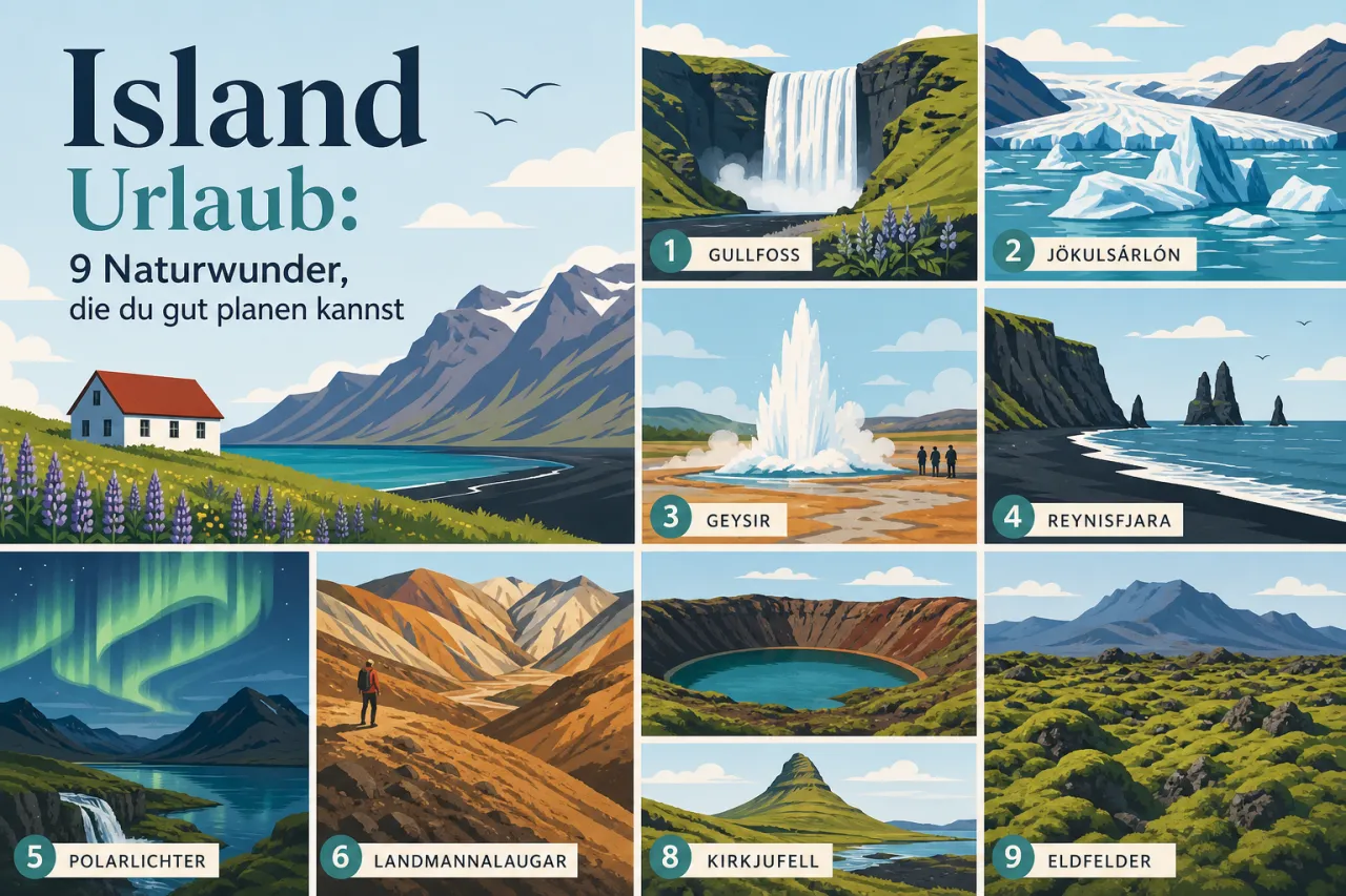 Island Urlaub: 9 Naturwunder, die du gut planen kannst