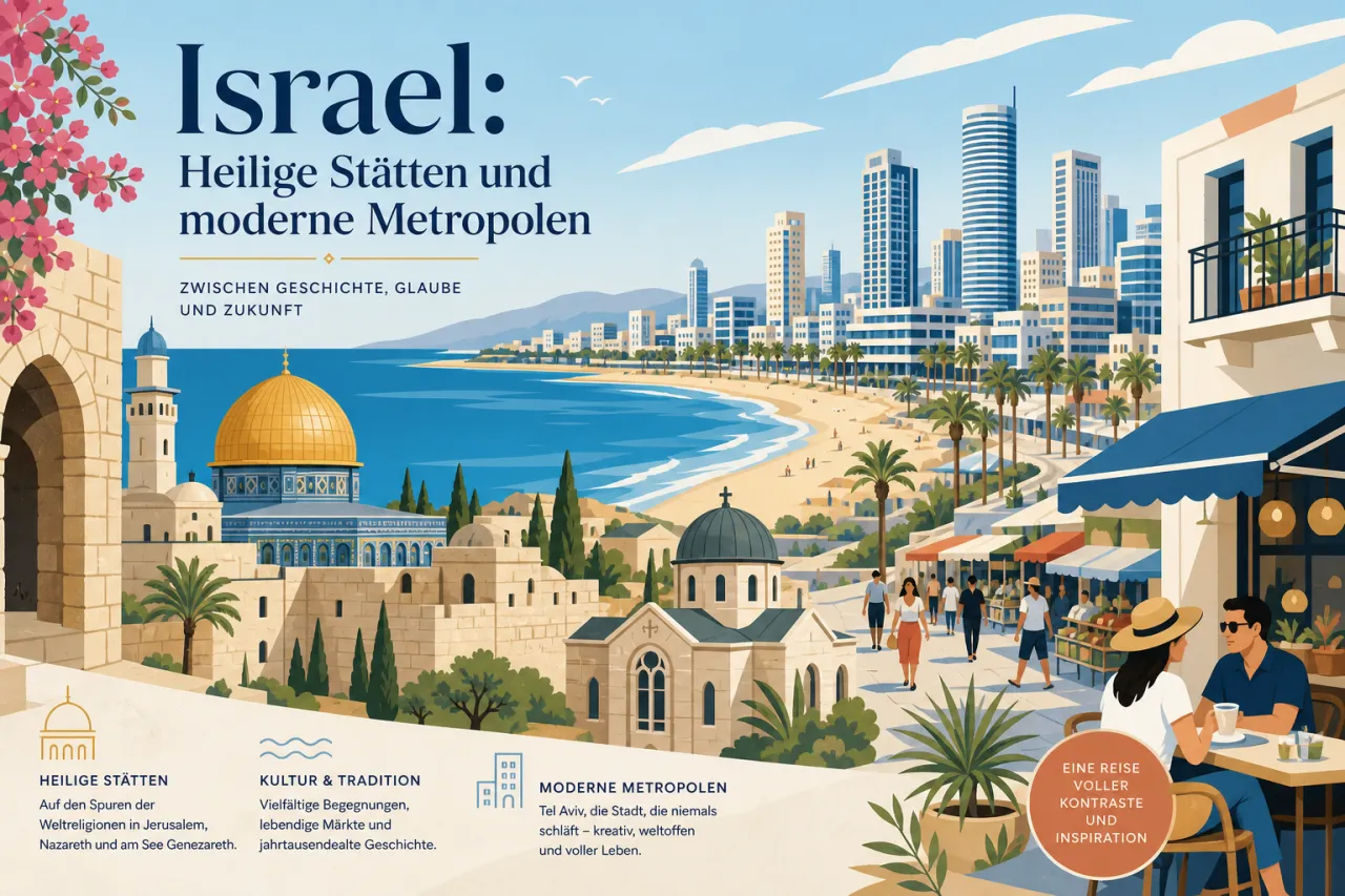 Israel: Heilige Stätten und moderne Metropolen