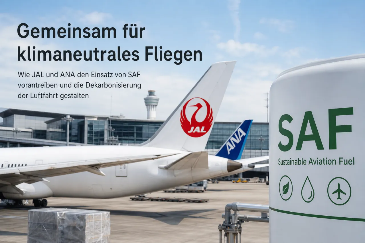 JAL und ANA: SAF-Bericht mit Blick auf 2050