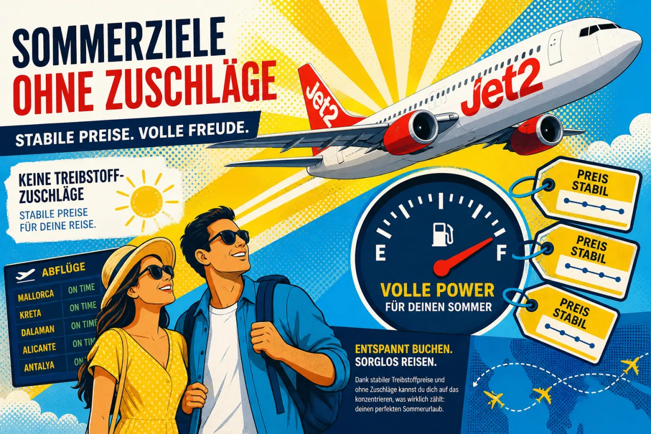 Jet2 beruhigt Kunden: Kein Aufschlag geplant