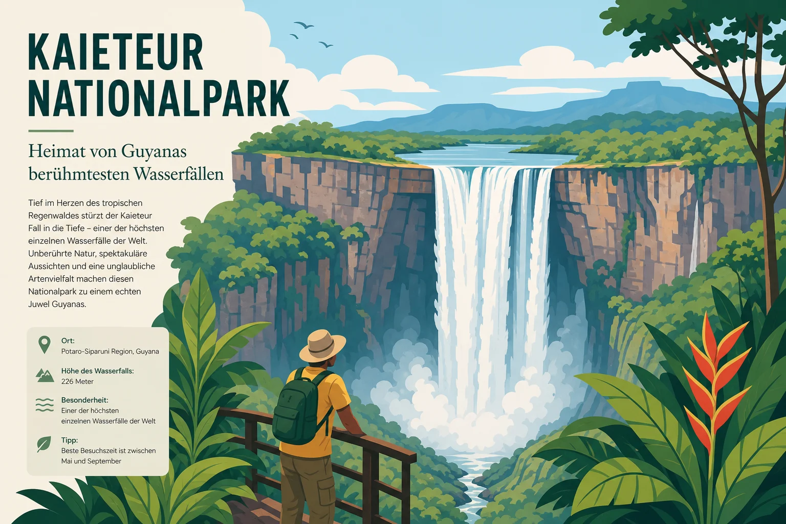 Kaieteur Nationalpark: Heimat von Guyanas berühmtesten Wasserfällen