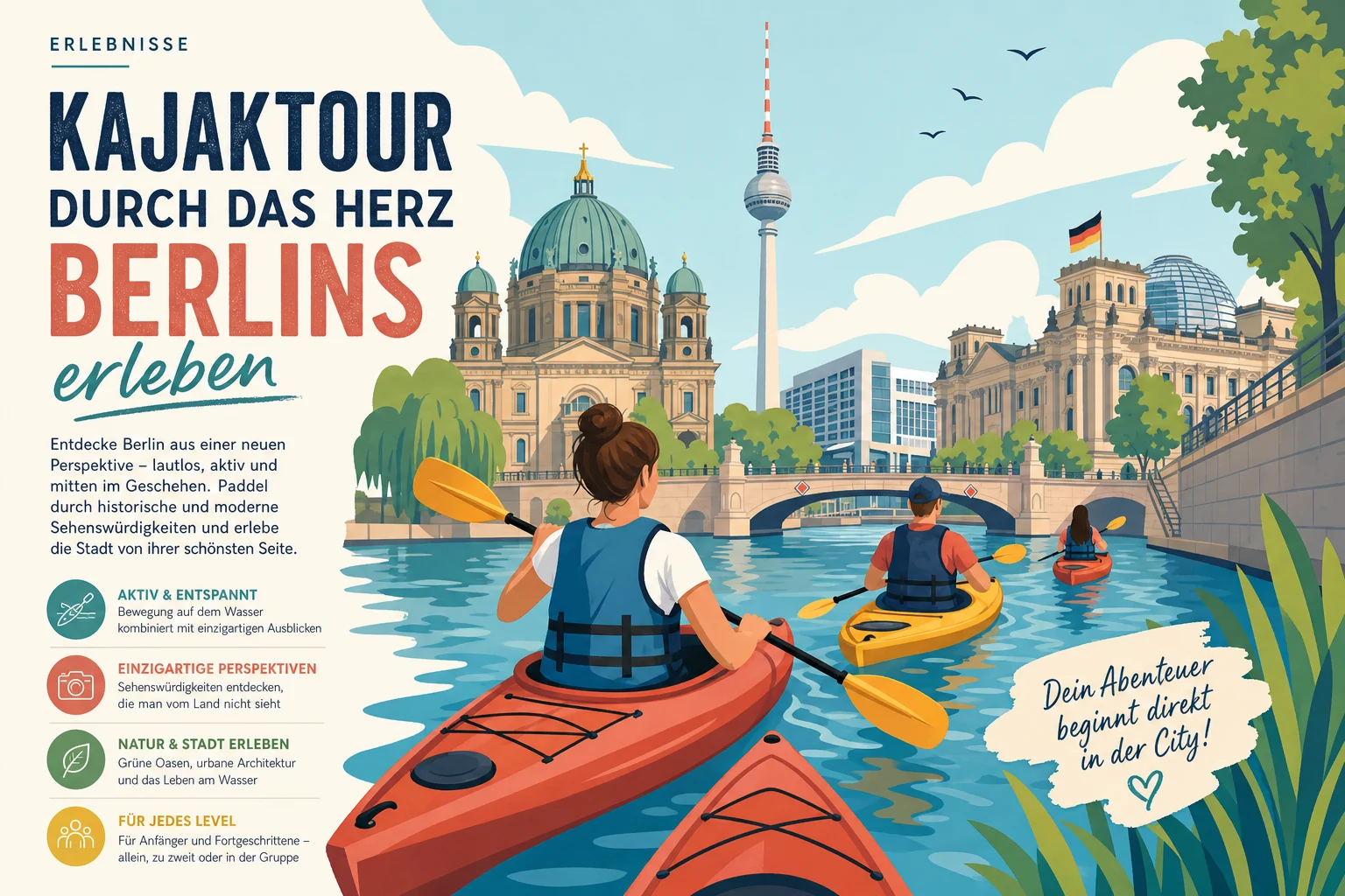 Kajaktour durch das Herz Berlins