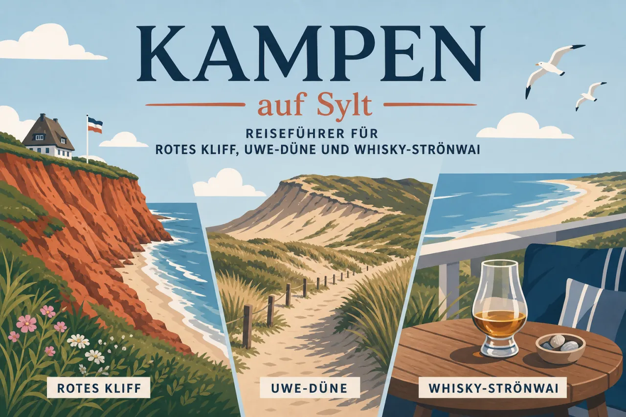 Kampen auf Sylt: Reiseführer für Rotes Kliff, Uwe-Düne und Whisky-Strönwai