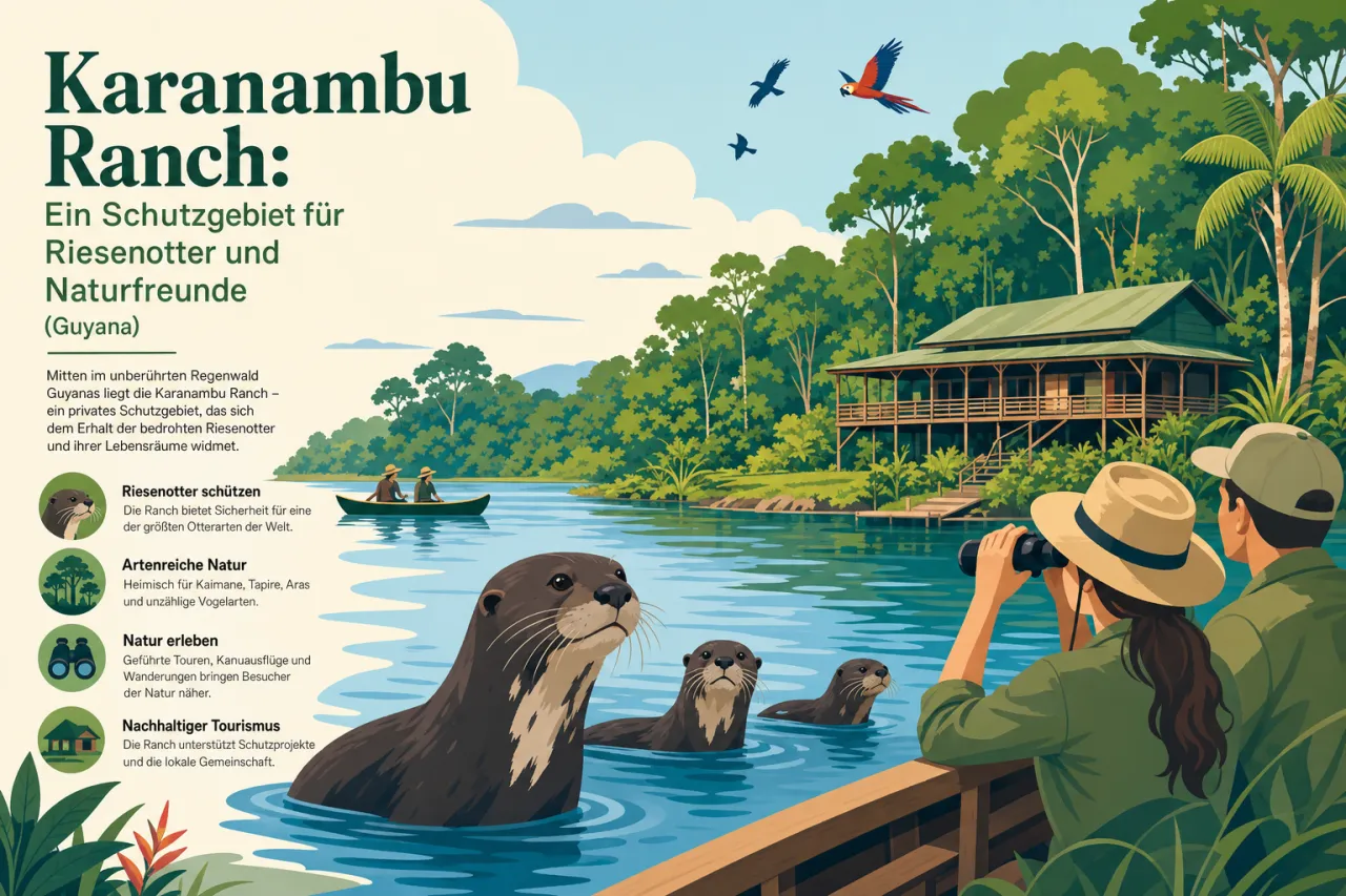 Karanambu Ranch: Schutzgebiet für Riesenotter im Rupununi