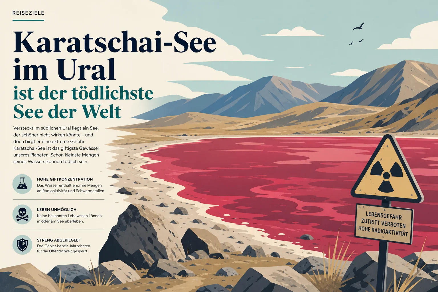 Karatschai-See im Ural: Warum der tödlichste See der Welt so gefährlich ist