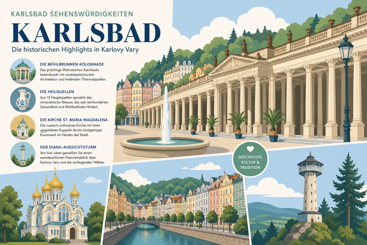Karlsbad Sehenswürdigkeiten: Die historischen Highlights in Karlovy Vary
