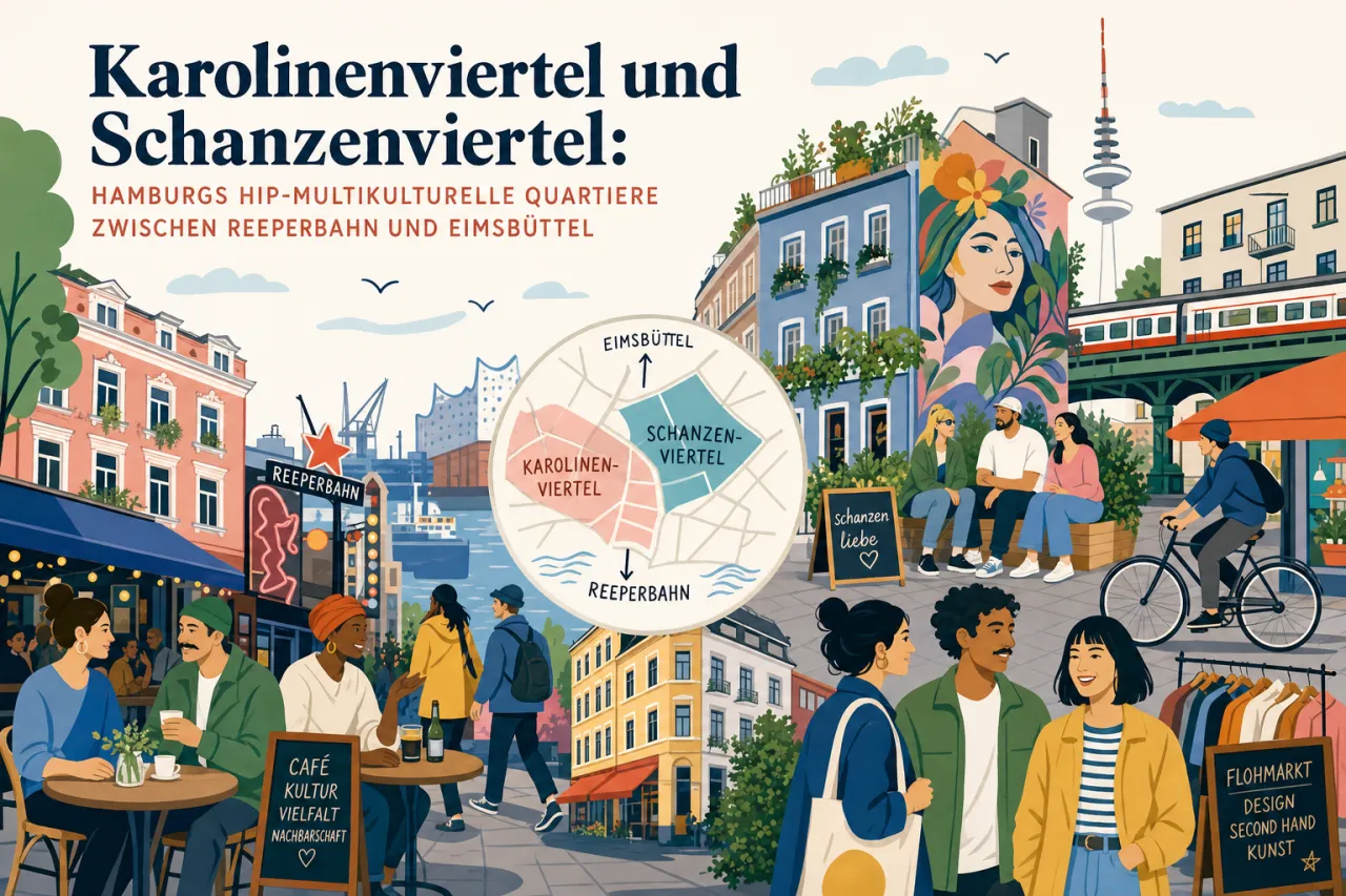 Karolinenviertel und Schanzenviertel: Hamburgs hip-multikulturelle Quartiere zwischen Reeperbahn und Eimsbüttel