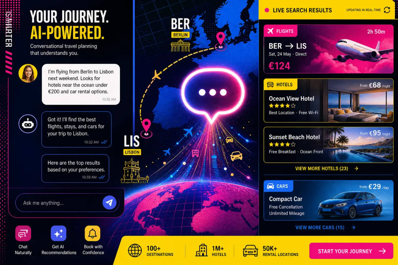 KAYAK startet Ask AI: Reisen planen per Chat