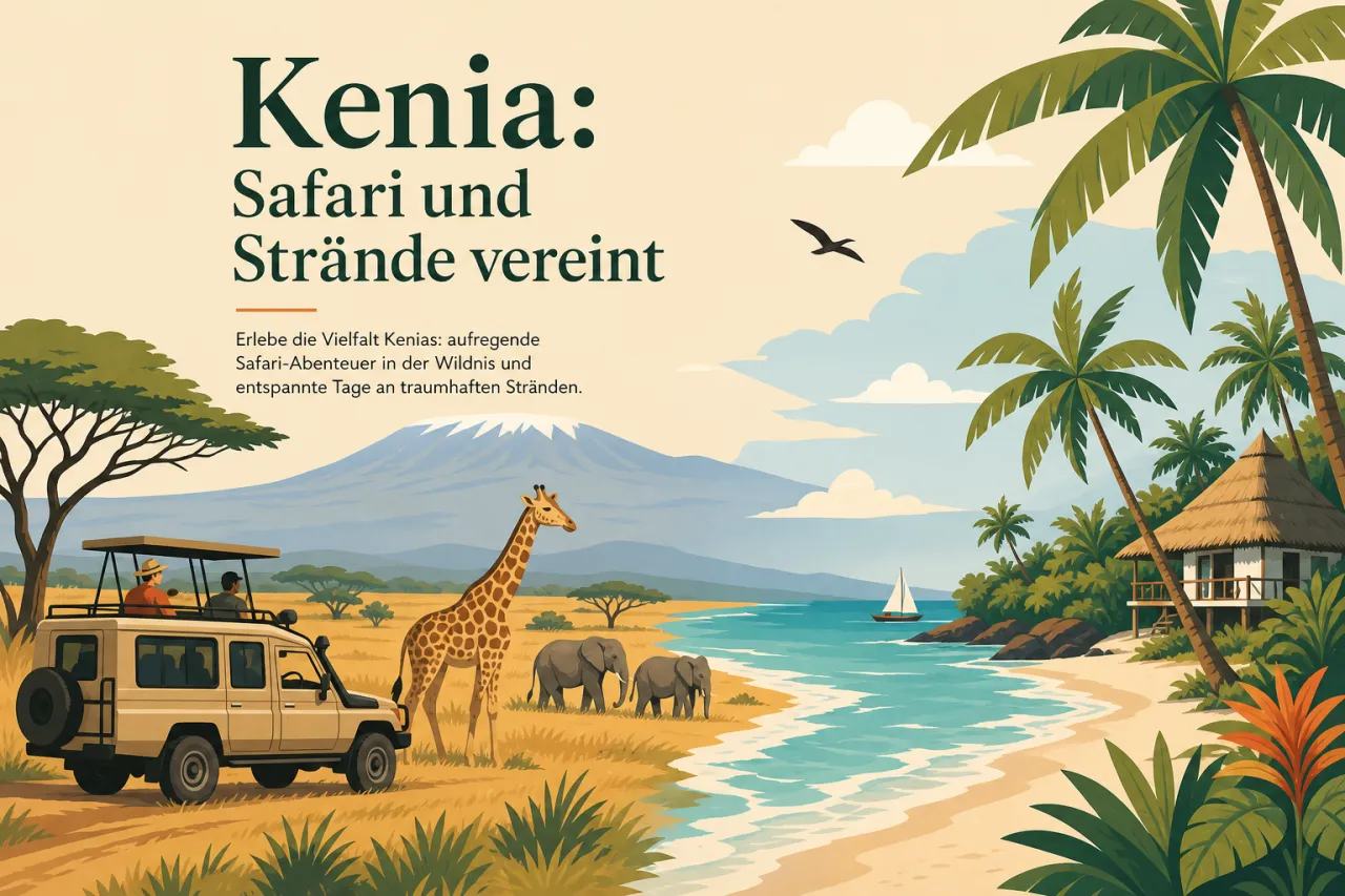 Kenia: Safari und Strände vereint