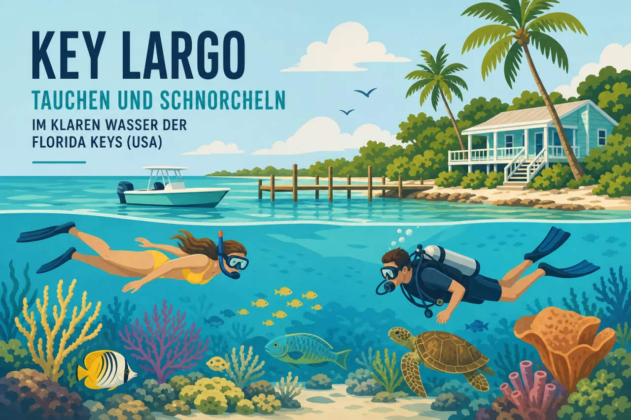 Key Largo: Tauchen und Schnorcheln im klaren Wasser der Florida Keys