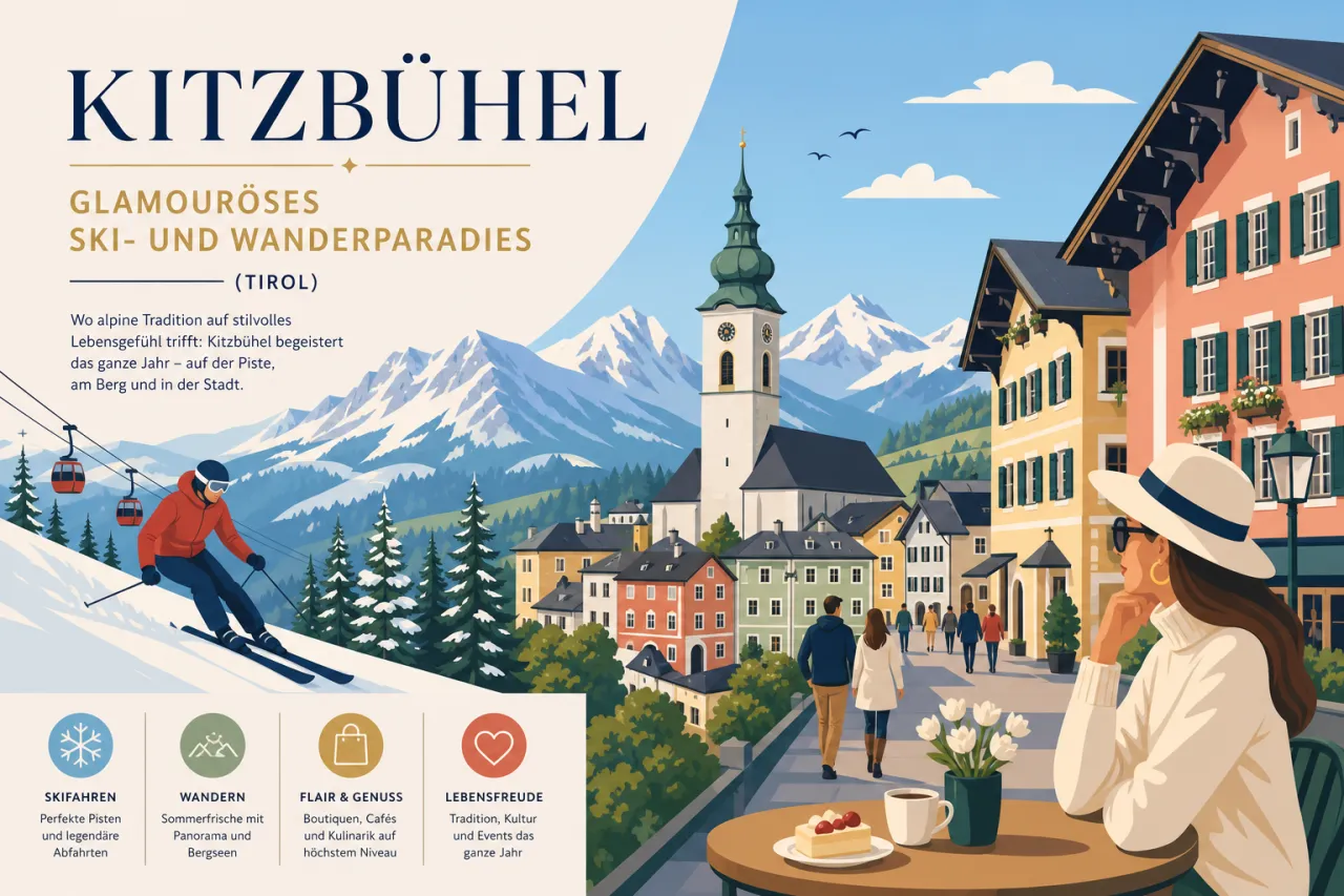 Kitzbühel: Glamouröses Ski- und Wanderparadies