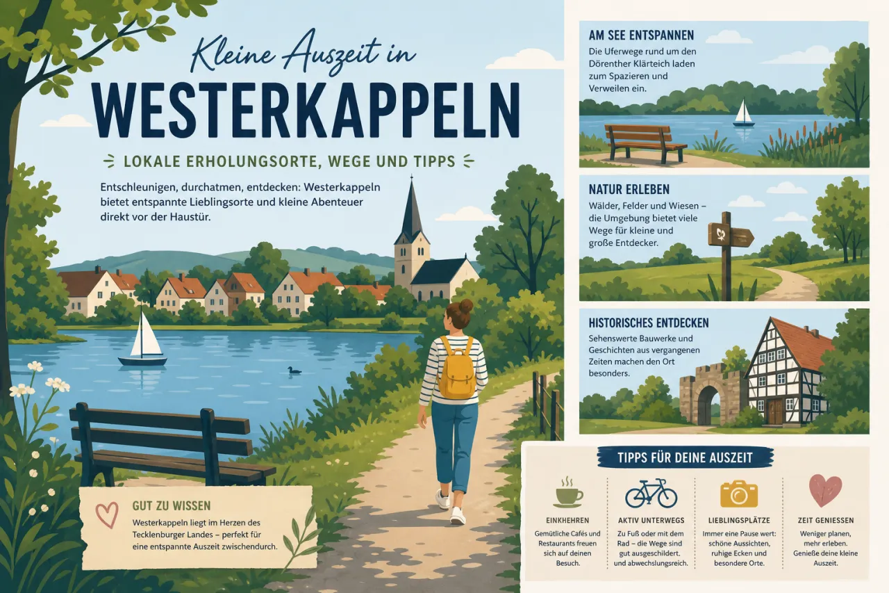 Kleine Auszeit in Westerkappeln: Lokale Erholungsorte, Wege und Tipps