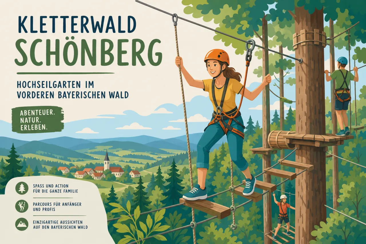Kletterwald Schönberg — Hochseilgarten im Vorderen Bayerischen Wald