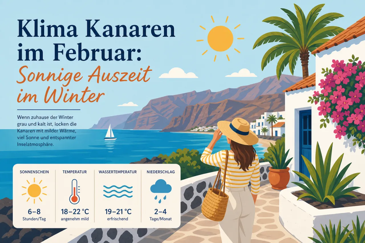 Klima Kanaren im Februar: Sonnige Auszeit im Winter