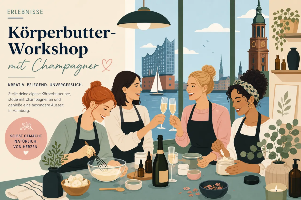 Körperbutter-Workshop mit Champagner in Hamburg