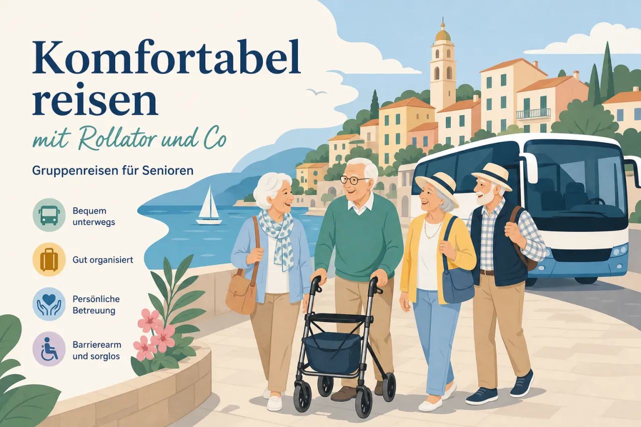Komfortabel reisen mit Rollator und Co