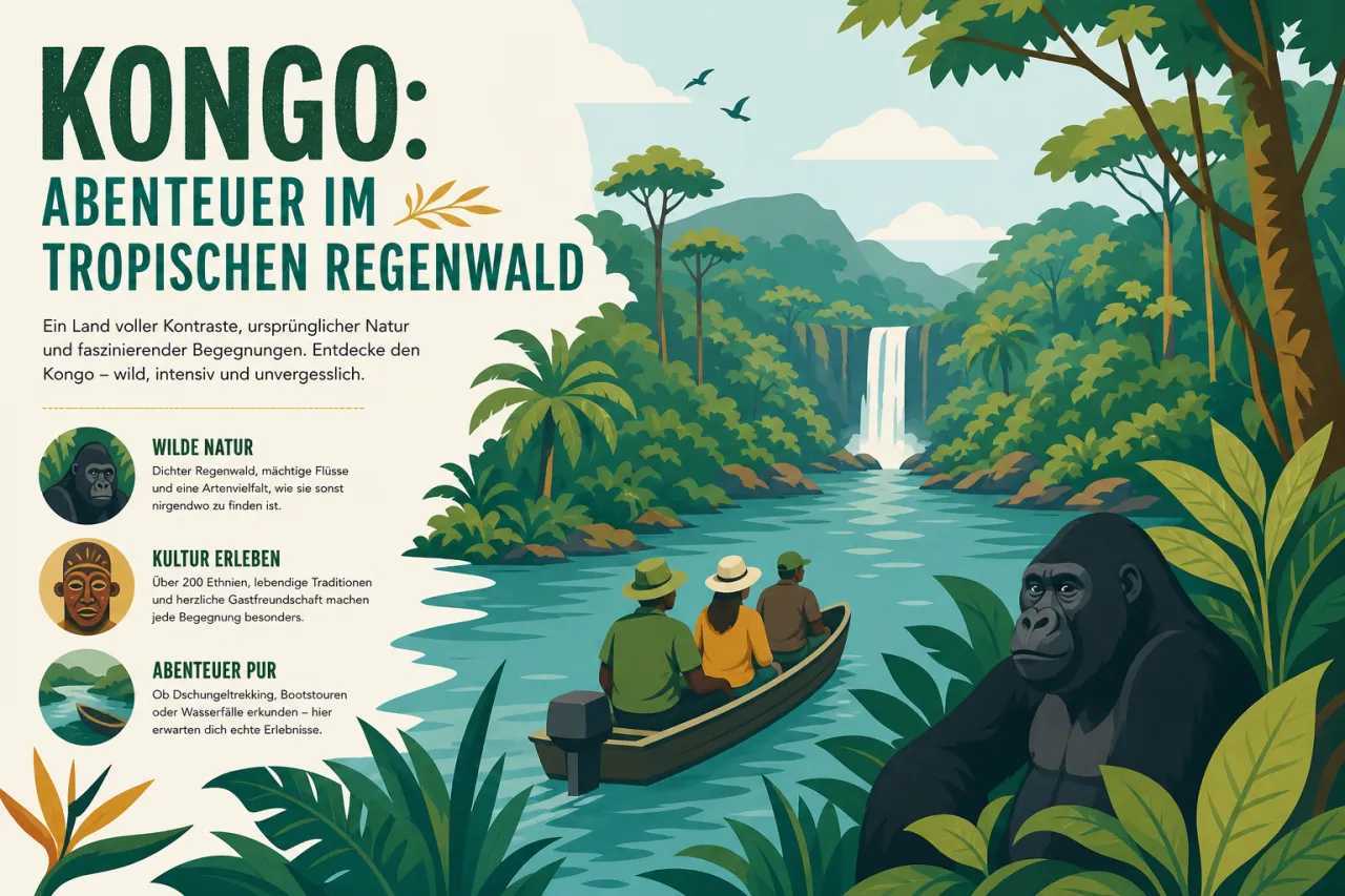 Kongo: Abenteuer im tropischen Regenwald