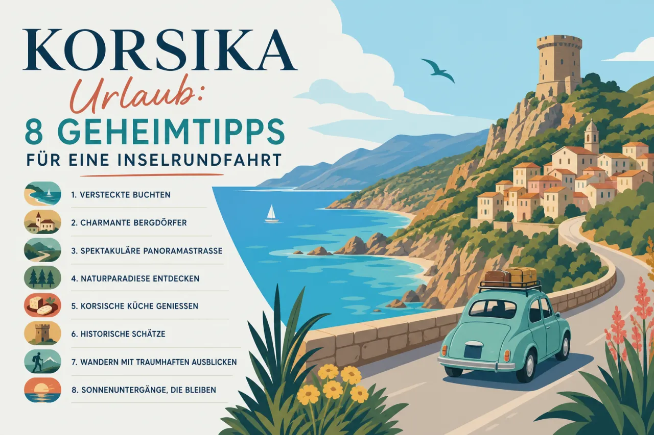 Korsika Urlaub: 8 Geheimtipps für eine Inselrundfahrt