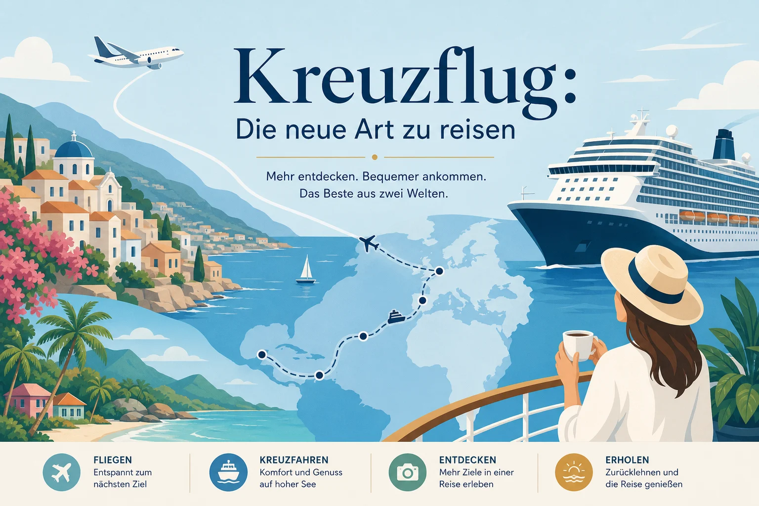 Kreuzflug: Die neue Art zu reisen
