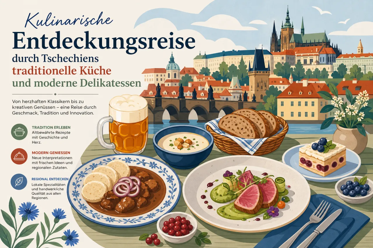 Kulinarische Entdeckungsreise durch Tschechiens traditionelle Küche und moderne Delikatessen