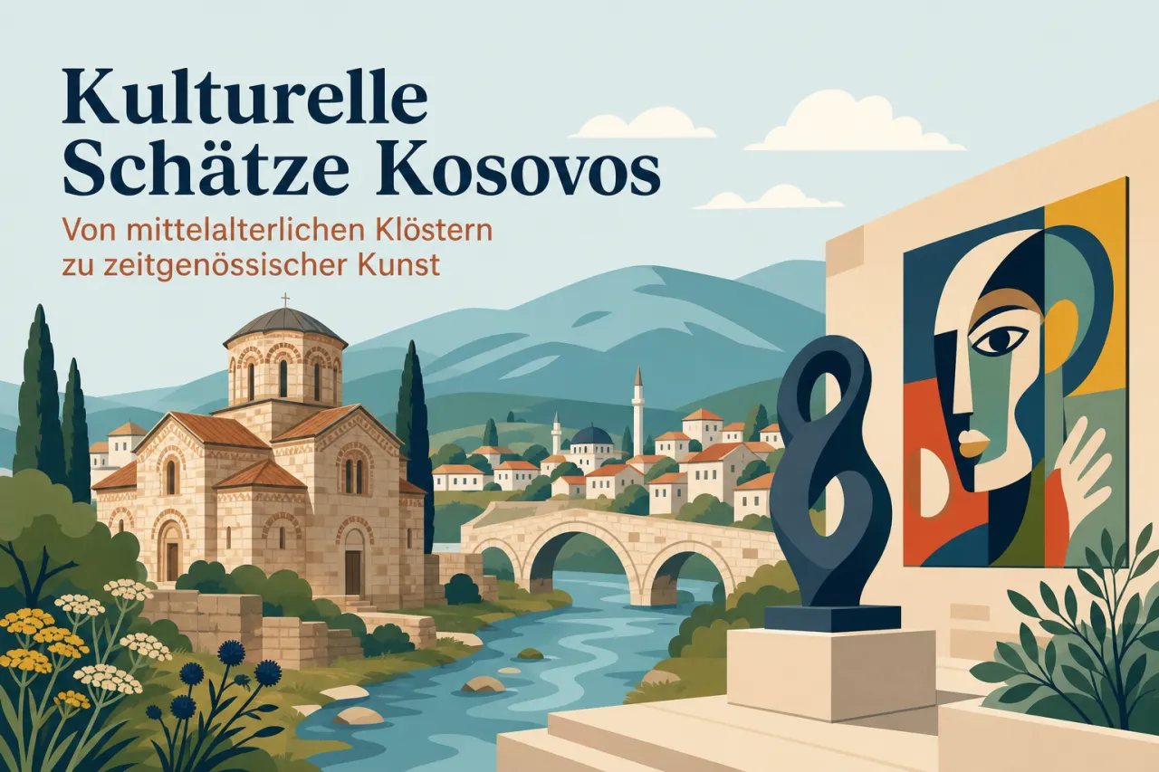 Kulturelle Schätze Kosovos — Von mittelalterlichen Klöstern zu zeitgenössischer Kunst
