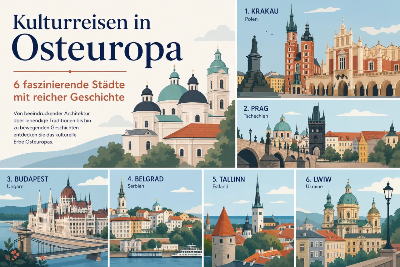 Kulturreisen in Osteuropa – 6 faszinierende Städte mit reicher Geschichte
