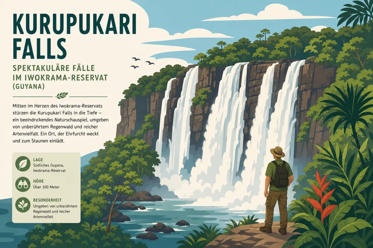 Kurupukari Falls: Spektakuläre Fälle im Iwokrama-Reservat