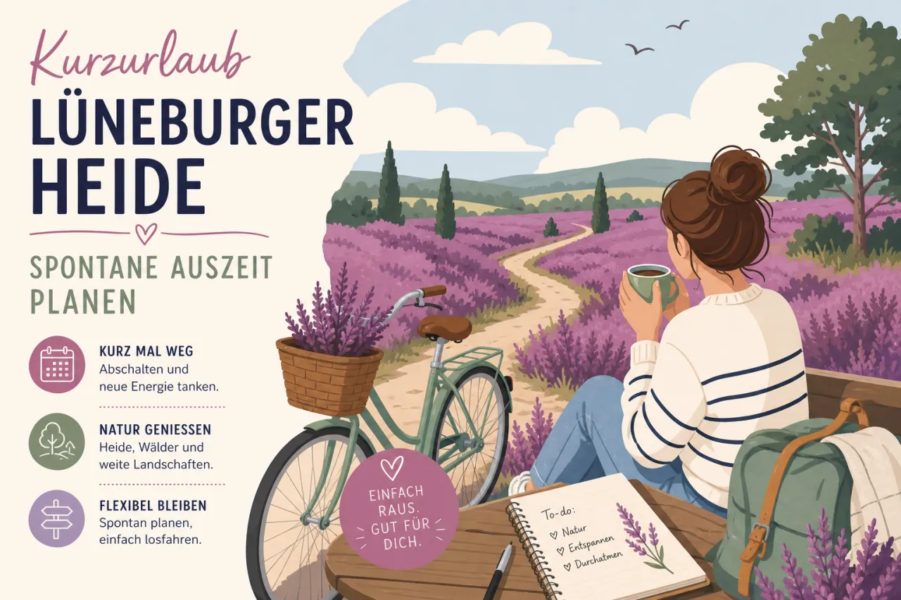 Kurzurlaub in der Lüneburger Heide: spontane Auszeit planen