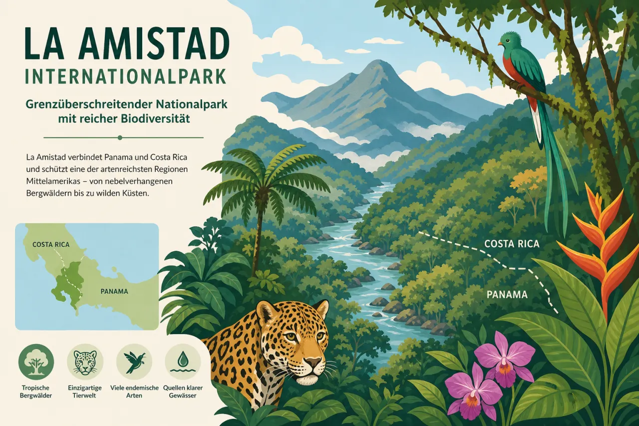 La Amistad Internationalpark: Grenzüberschreitender Nationalpark mit reicher Biodiversität